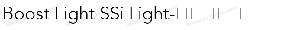 Boost Light SSi Light字体转换
